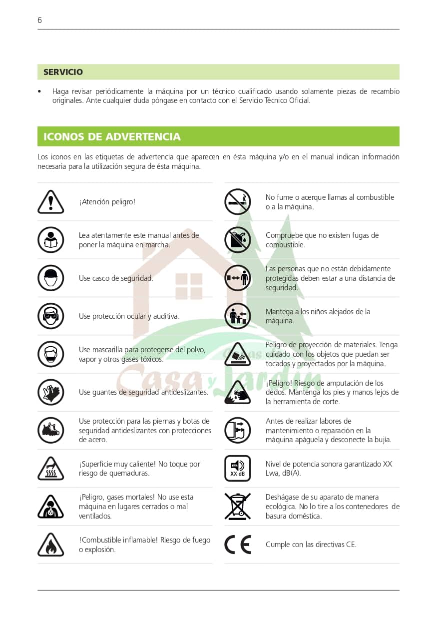 Pag. 6 - Instrucciones desbrozadora LHD52L